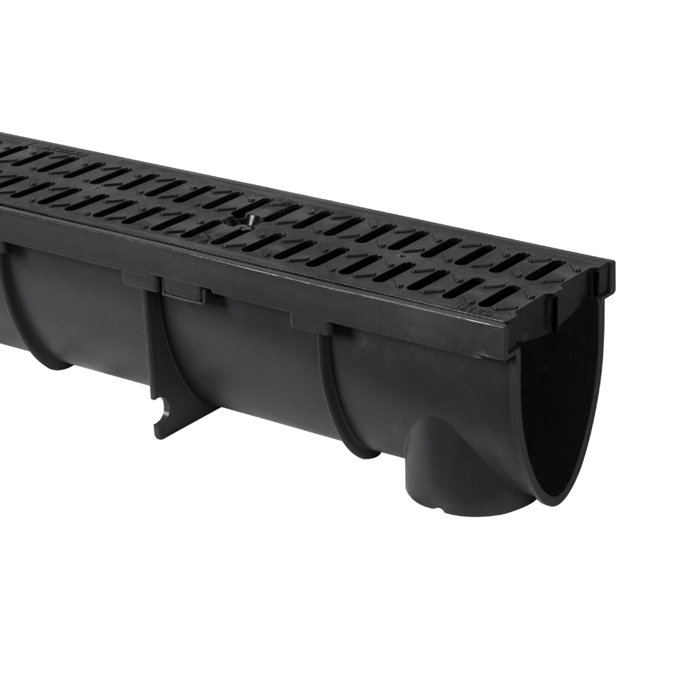 100V-Line antracytowe, ruszt z tworzywa GFK B125